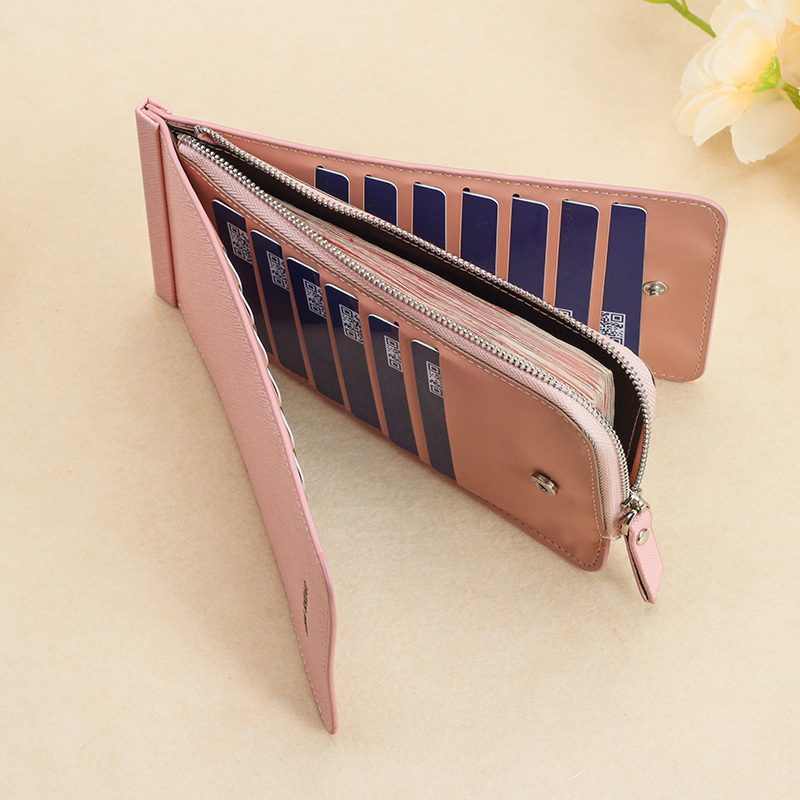 [Sinstrong]Women Business Phone Credit Card Holder Woman Long Wallets Female Bag Purses Pocket Cardholder Lady