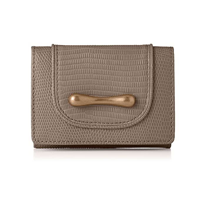 [Tou and Road Stone] Delis Rizard Triple Wallet TLA-323 Greige