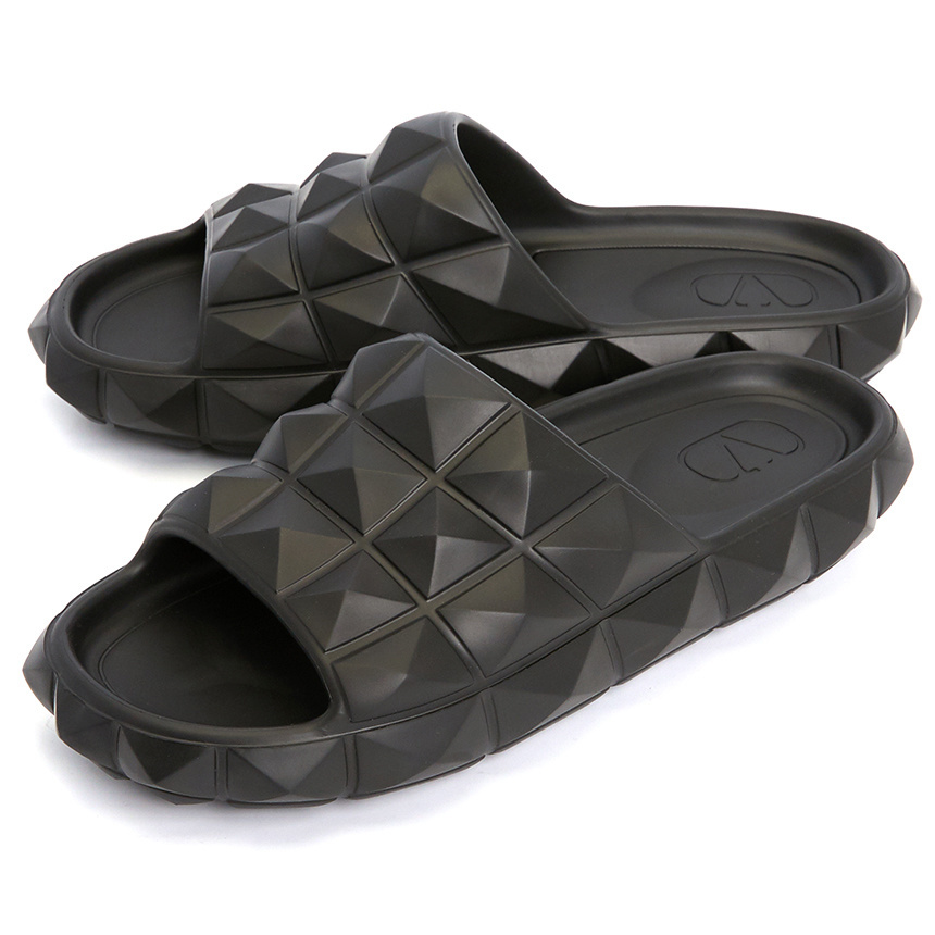 [VALENTINO] Roman Stud Turtle Slide S0F55QNA 0NO Man Sandals/Slippers