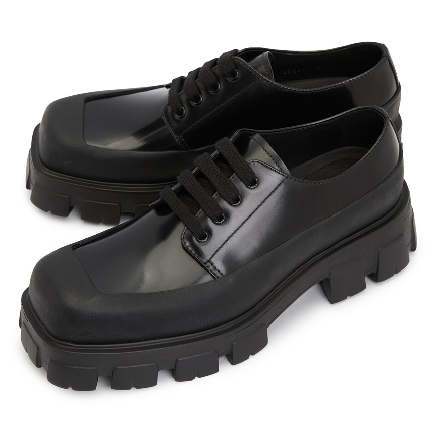 [PRADA] Derby Brushed 2EG411 055 F0002 Man Shoes