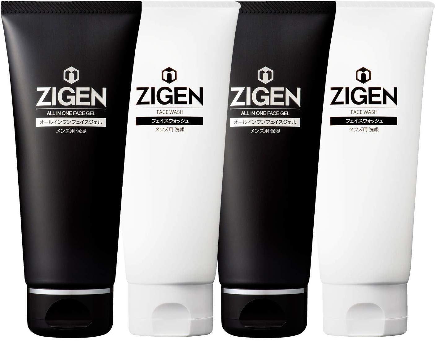 ZIGEN（ジゲン） ZIGEN (ジゲン) オルインワン フェイスジェル 100g ＋ フェイス ウォッシュ 2点 セット (2個×2セット)