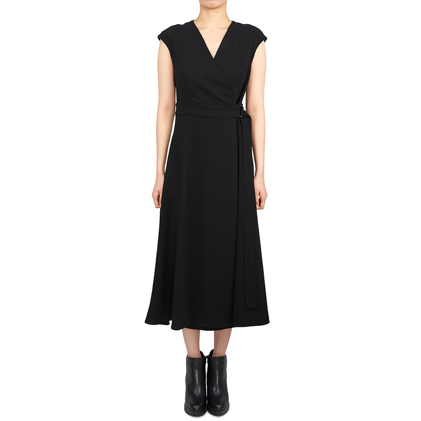 MaxMara[MAX MARA] 62260929000 FRIZZO 001 Woman Short Sleeve Long Cady Dress (Feminine Fit)