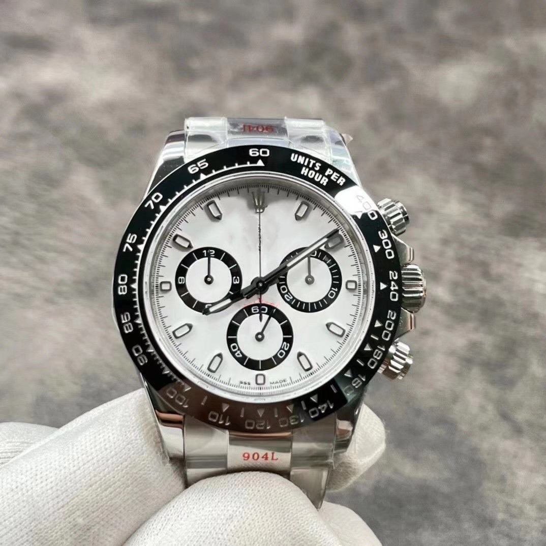 Latest 12.3mm Thickness Ceramic Bezel Models 4130 Movement Noob Watch Panda Full Functions