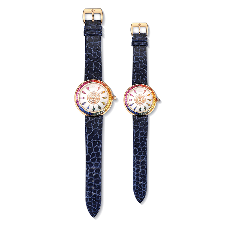 Custom Luxury Watch Oem Colorful Gemstones Stainless Steel Quartz Watches For Men And Women