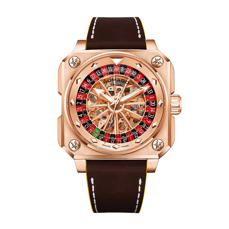 Latest Lucky Rubik&#39;s Cube Big Wheel Surface Sapphire Glass Silicone Band Men Watch Dropshipping Luxury Automatic Watch