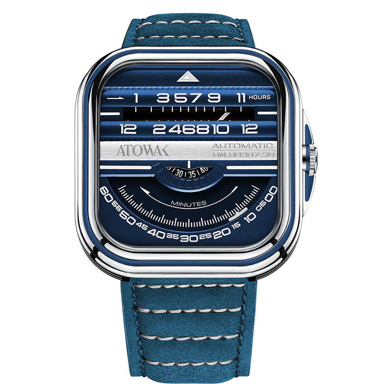Atowak Windows Pro Funky High-end Gifts Watch Men&#39;s Branded Luxury Mechanical 316l Stainless Steel Large Dial Wristwatches