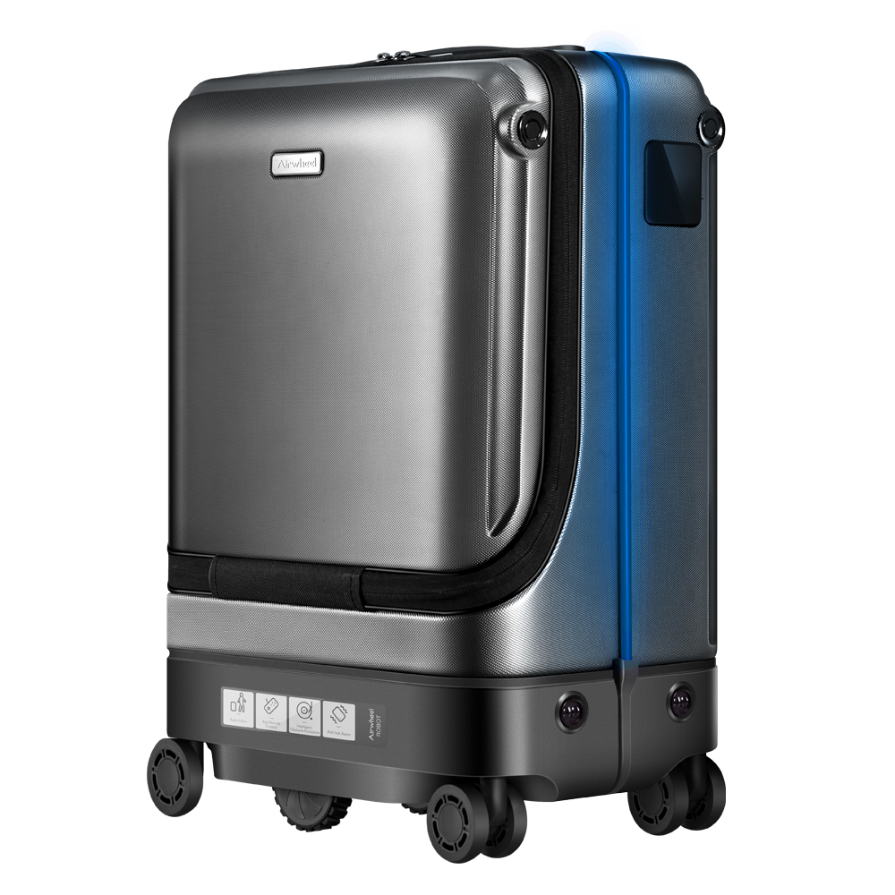 Airwheel Sr5 Smart Robot Follow Me Suitcase Tsa Fingerprint Lock 20inch Hand Luggage Set Following Suitcase Usb Battery