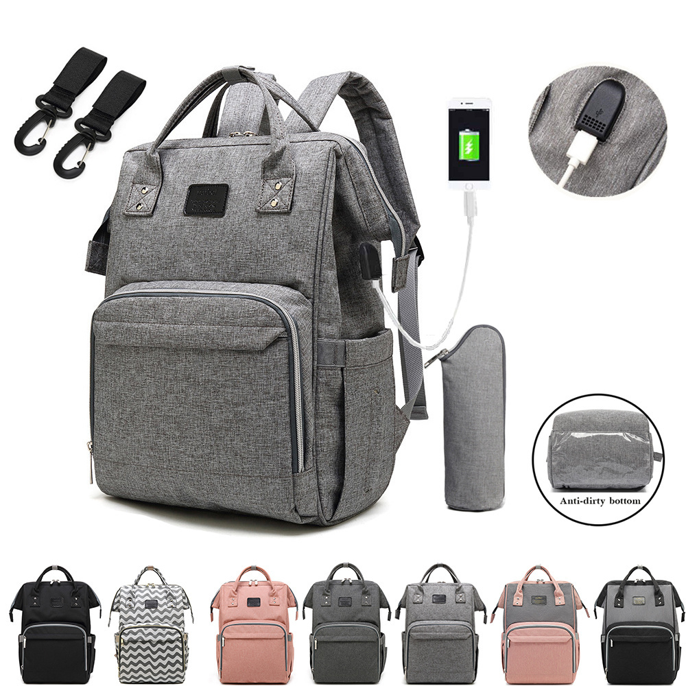 Nappy Backpack Bag Mummy Large Capacity Bag Mom Baby Multi-function Waterproof Outdoor Travel Diaper